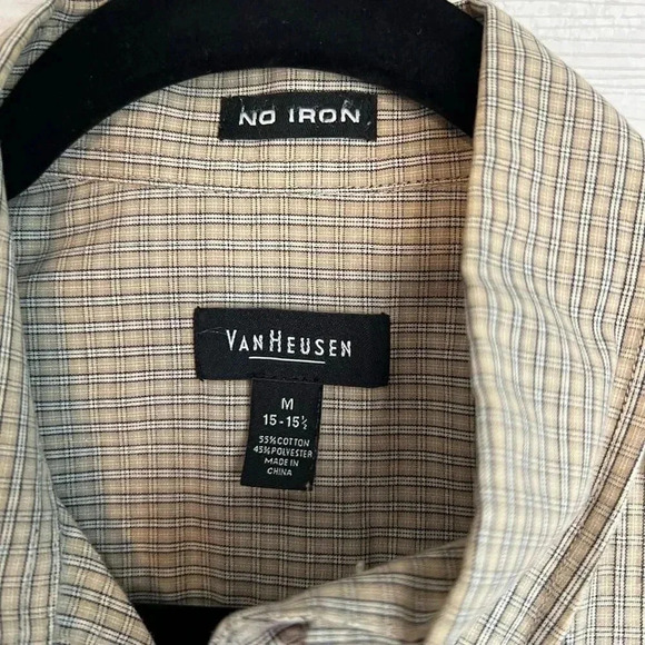 Men’s Van Heusen button front casual shirts size medium - Picture 8 of 9